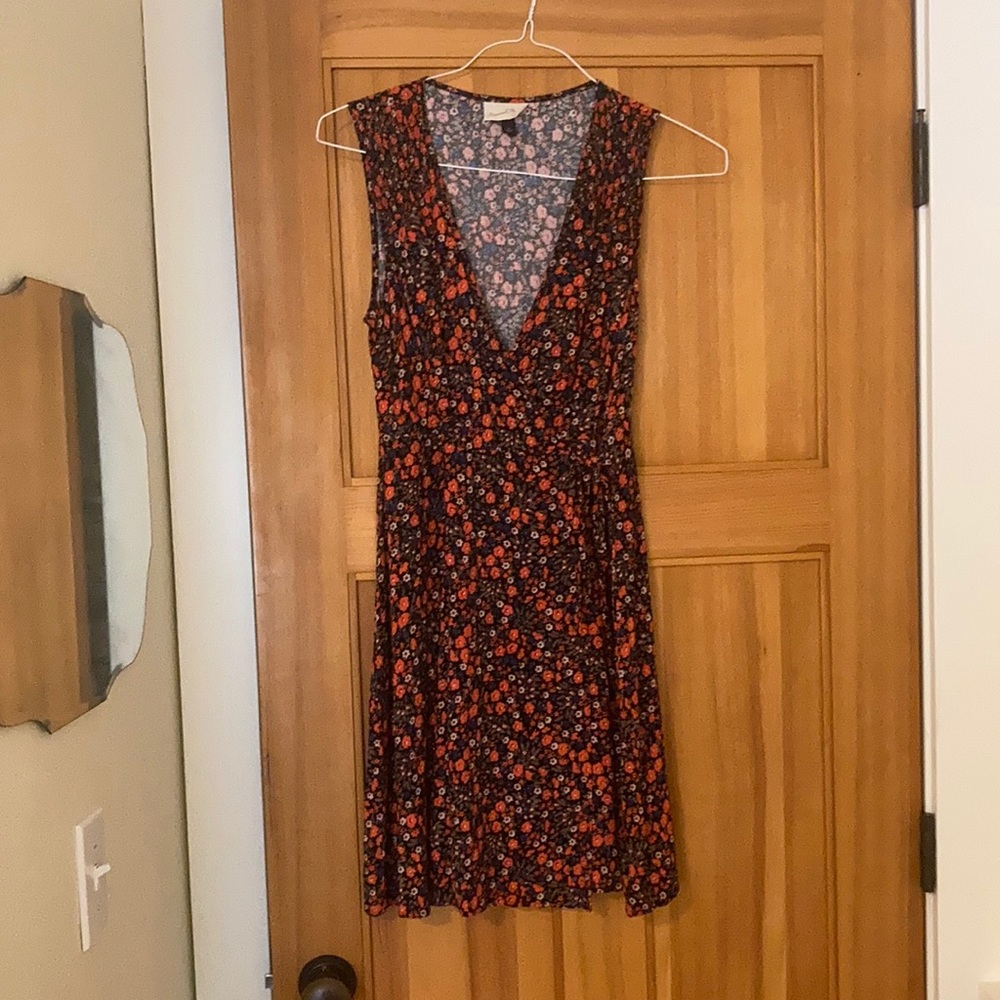 Floral wrap dress